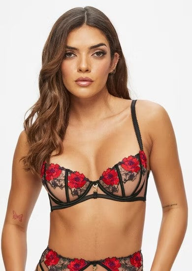 Stunning Mix Push-up Classic Black Sexy Lingerie for Daily Wear