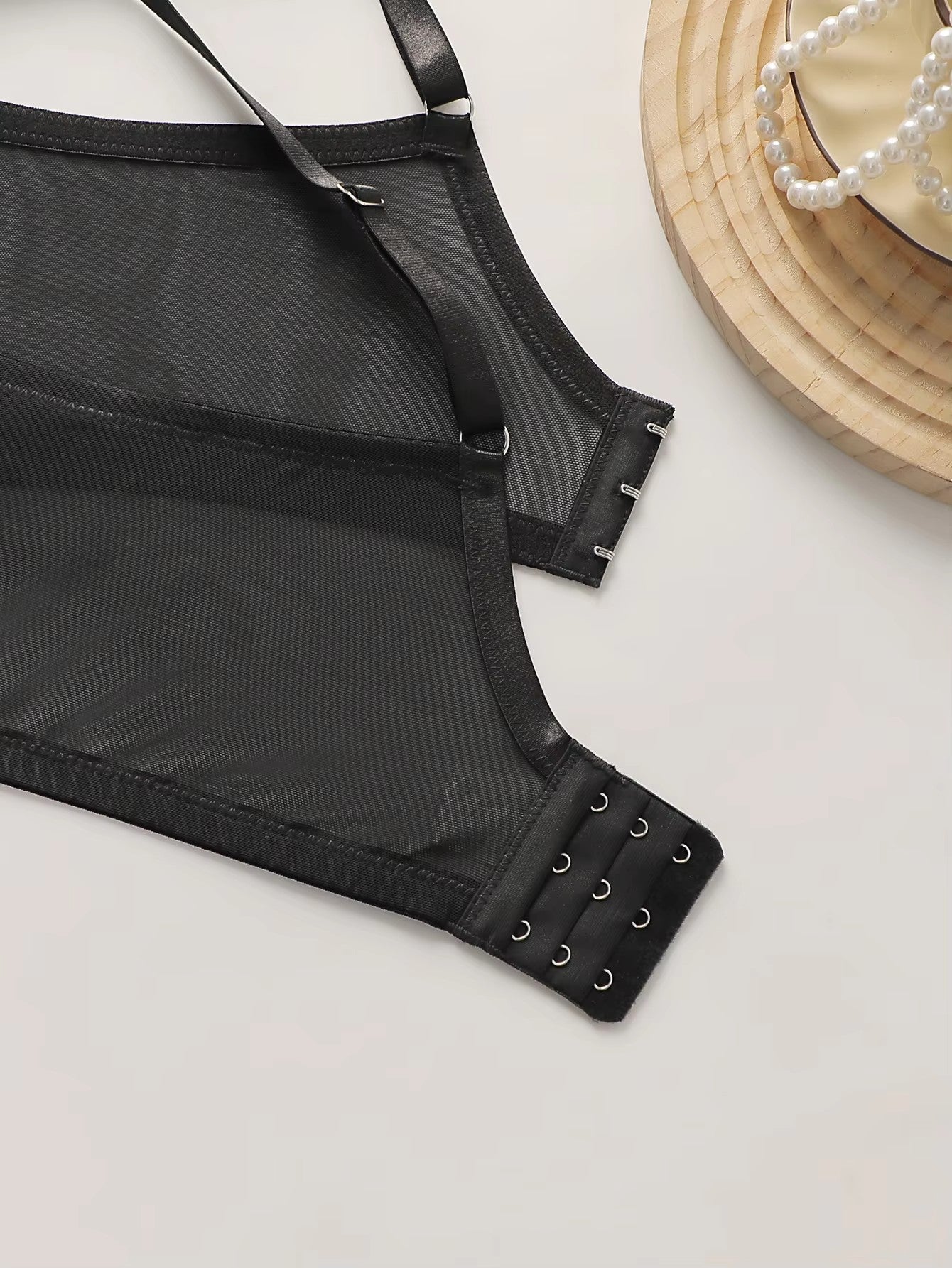 Women's hanging neck red lips heart-shaped lace plus size deep V sexy bra with steel rims gathered push up bra MR3063