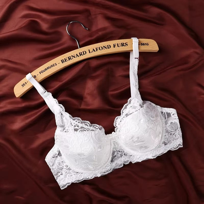 Hot Women Butterfly Lace Sexy Bra Underwire Padded Up Embroidery 32-40B Brassiere Bra Push Up Bras