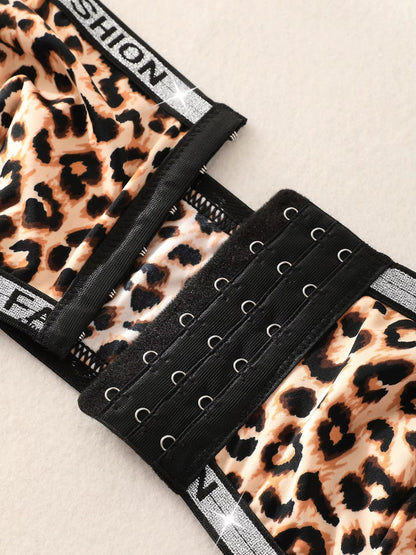 1pc Women's Leopard Print Comfortable Underwear For Everyday Wear Casual