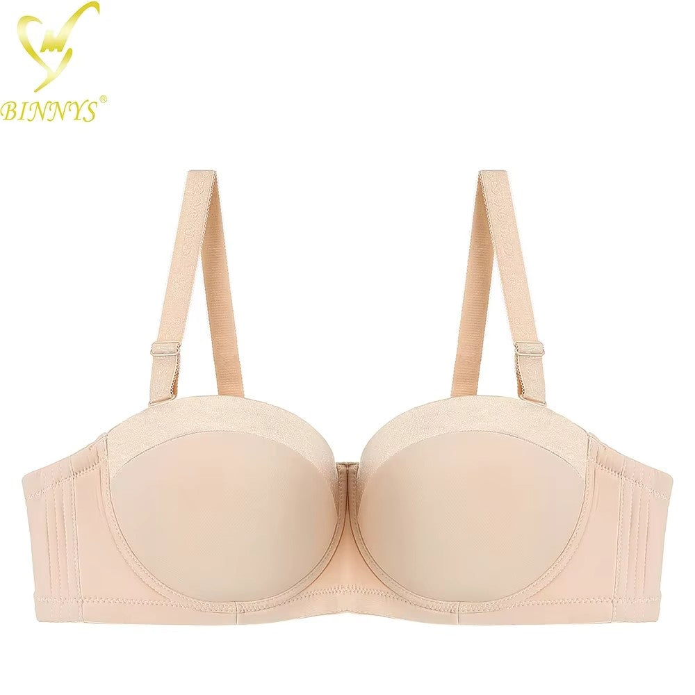 Women's Bras Strapless Female Lingerie Plus Size Sexy Big Cup Ladies Large Size Underwear