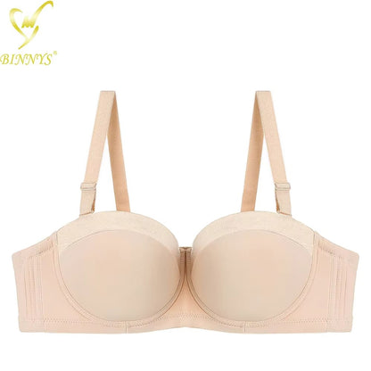 Women's Bras Strapless Female Lingerie Plus Size Sexy Big Cup Ladies Large Size Underwear