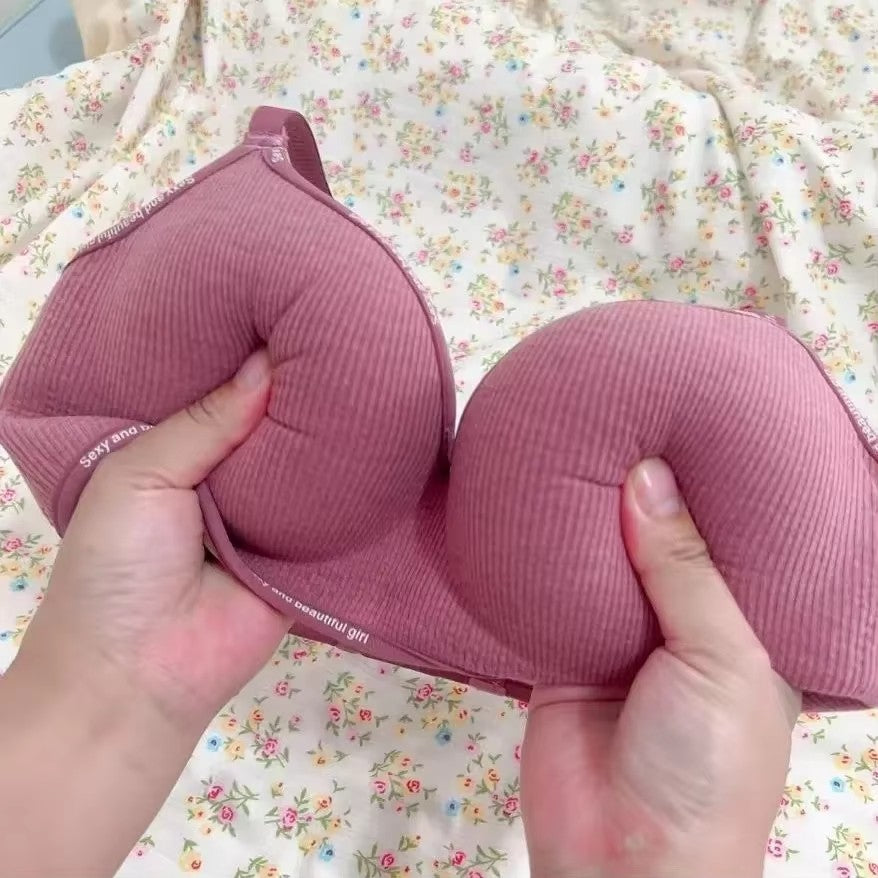 8cm Extreme Push Up Bra for Small Chest AA-A-B Cup Ultra Thick Padding Wireless Bra for Max Lift Deep Plunge Seamless Lingerie