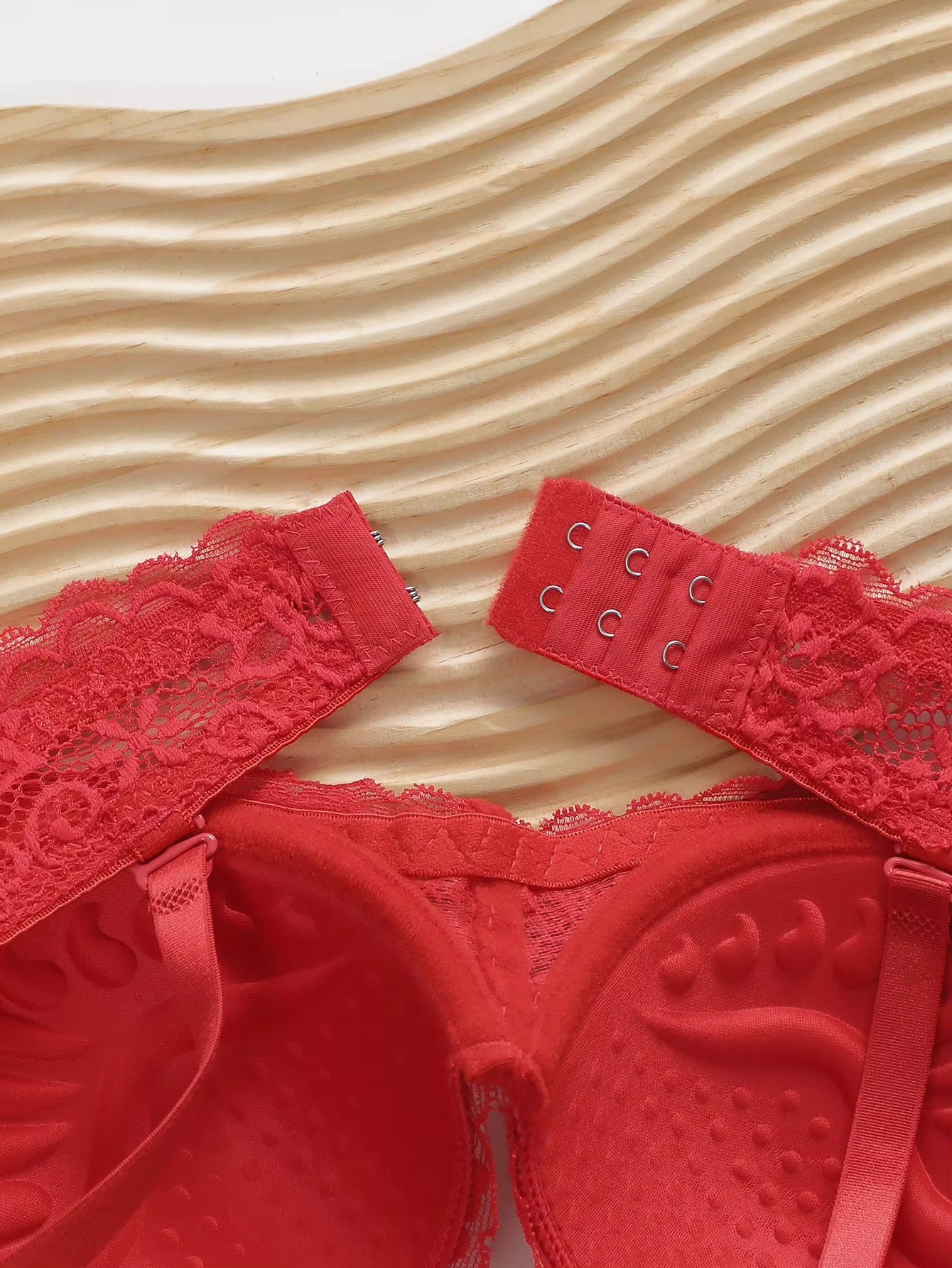 Women's sexy embroidered lace lingerie with steel rims gathered push ups adjustable shoulder straps comfortable fit bra A3194
