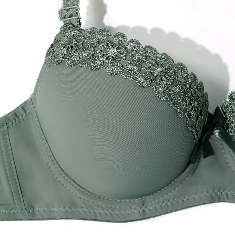 Thick Mold Cup Shaped Padded Bra Double Push Up Underwear Full Support Sexy Teens Girls Bra Top Plus 36-42 B Cup