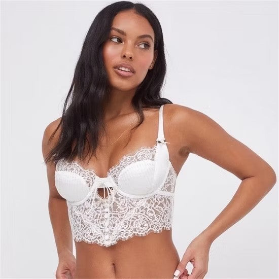 New Fashion Demi Sheer Lace Unlined Bra