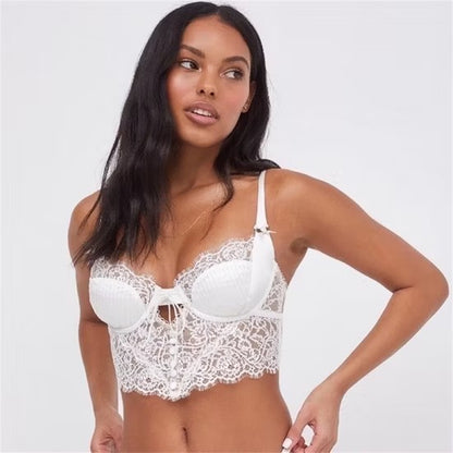 New Fashion Demi Sheer Lace Unlined Bra