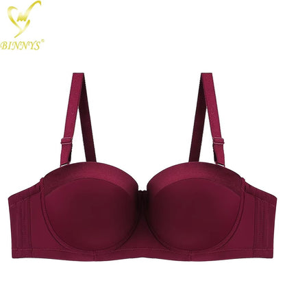 Women's Bras Strapless Female Lingerie Plus Size Sexy Big Cup Ladies Large Size Underwear