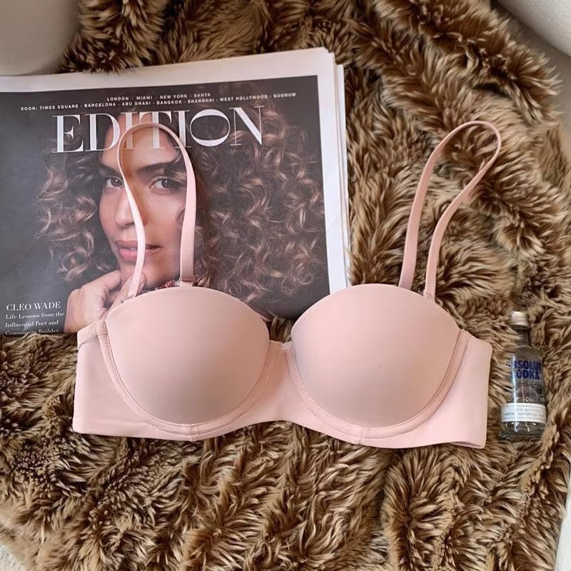 Summer Sexy Women's Bra Simple Soft Thin Pad Bralette Invisible Brasiere Sexy Lingerie Seamless Bras 2027 New Push Up Underwear