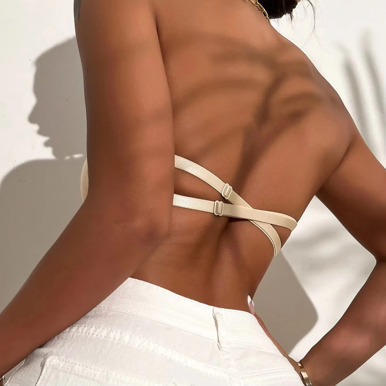 Women Underwear Sexy Lingerie Halter Underwire Push Up Bra Solid Bralette Female Tops Everyday Brassiere