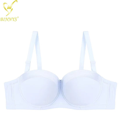 Women's Bras Strapless Female Lingerie Plus Size Sexy Big Cup Ladies Large Size Underwear
