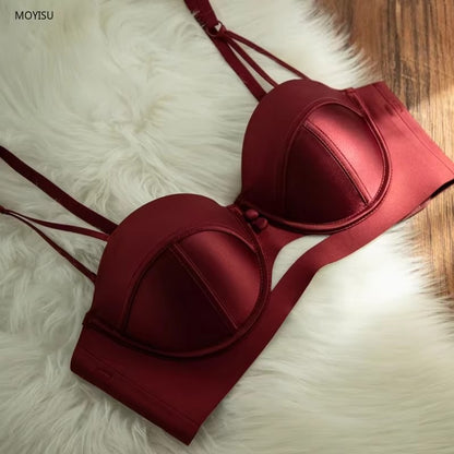 Japanese Anime Bra Set Victoria's Style Style Half Cup Minimiser & Knickers | Push Up for Small Chest Retro Lingerie Bride Gift