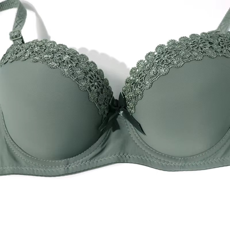 Thick Mold Cup Shaped Padded Bra Double Push Up Underwear Full Support Sexy Teens Girls Bra Top Plus 36-42 B Cup