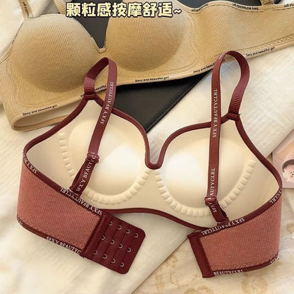 8cm Extreme Push Up Bra for Small Chest AA-A-B Cup Ultra Thick Padding Wireless Bra for Max Lift Deep Plunge Seamless Lingerie