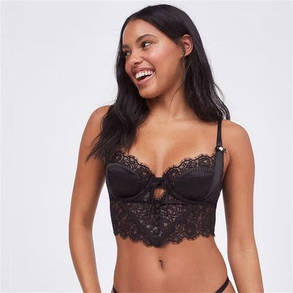 New Fashion Demi Sheer Lace Unlined Bra