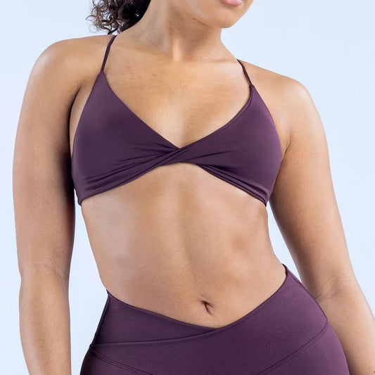 Vision Twist Front Sports Bra High Support Women Gym Clothes Fitness Underwear Push Up Seamless Yoga Bra Workout Yoga Top