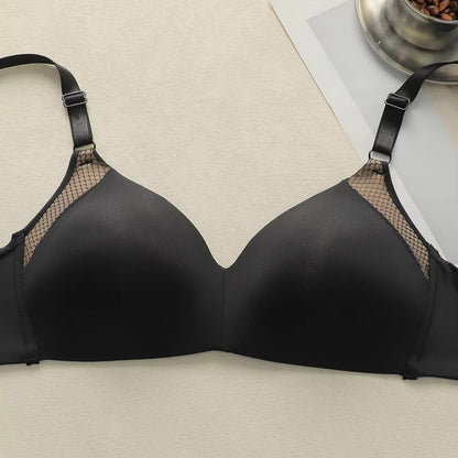 Women Seamless Push Up Bras Wireless Comfortable Bra with Mesh Detail Full Coverage T Shirt Bralette Everyday Underwear