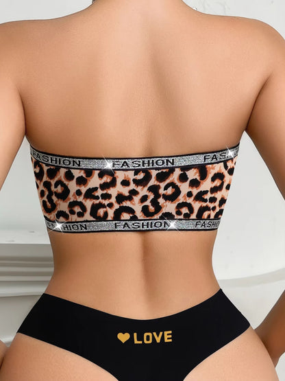 1pc Women's Leopard Print Comfortable Underwear For Everyday Wear Casual